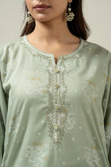 EMBROIDERED MYSURI LAWN STITCHED SHIRT BOTTOM SUIT