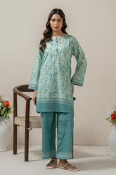 PRINTED CAMBRIC STITCHED SHIRT BOTTOM SUIT