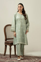 EMBROIDERED MYSURI LAWN STITCHED SHIRT BOTTOM SUIT