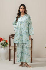 PRINTED CAMBRIC STITCHED SHIRT BOTTOM SUIT