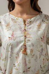 PRINTED CAMBRIC STITCHED SHIRT BOTTOM SUIT