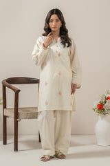 EMBROIDERED CAMBRIC STITCHED SHIRT BOTTOM SUIT